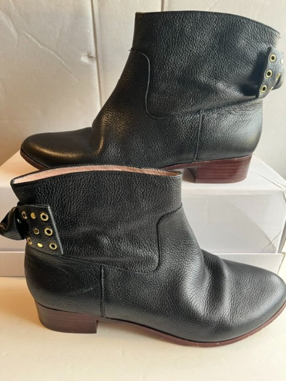 Kate Spade New York Prospect too leather ankle boots.
